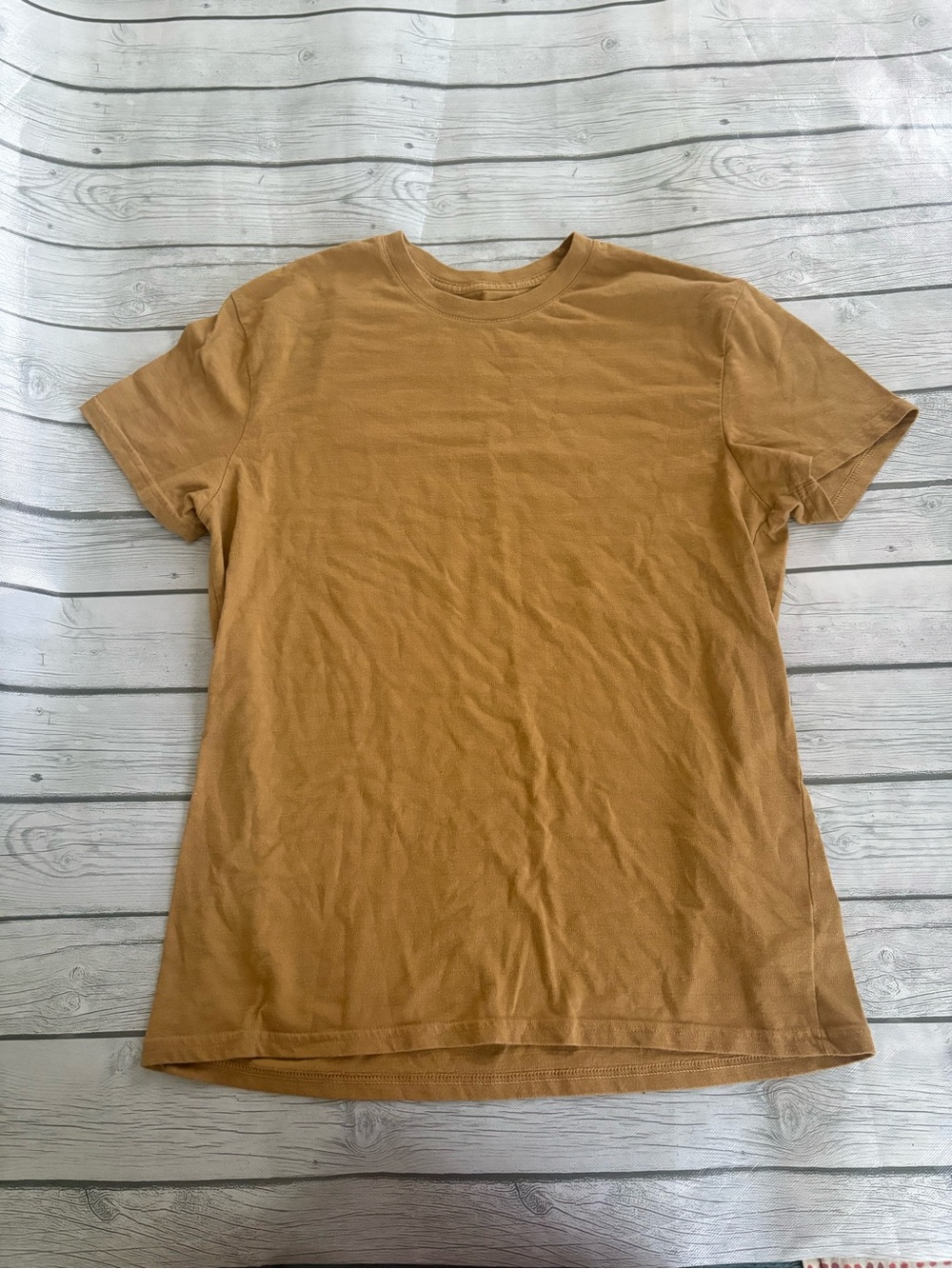Goodfellow & Co Short Sleeve Crew T-Shirt - Mustard Brown